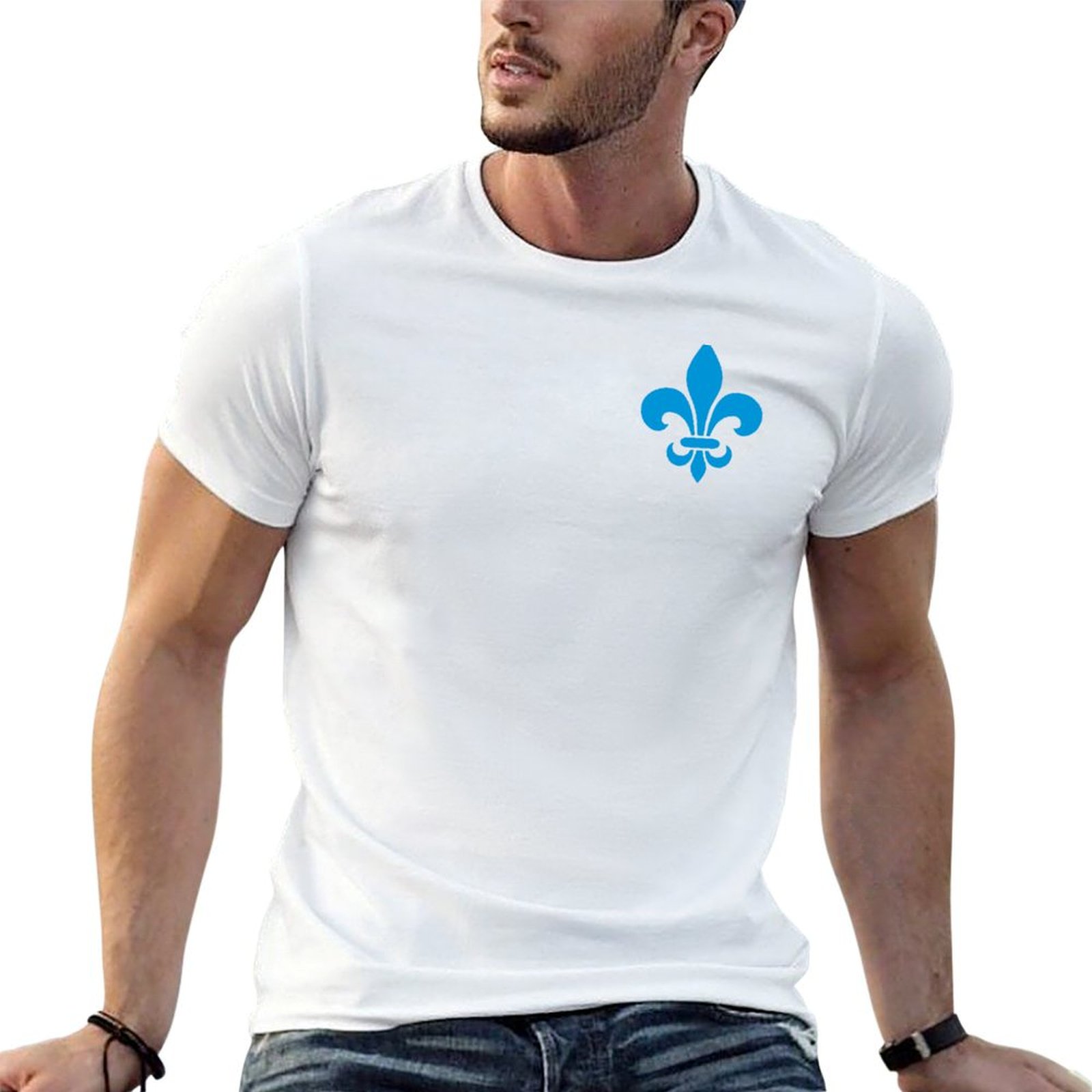 Printing Qc - Quebec France blue fleur de lys