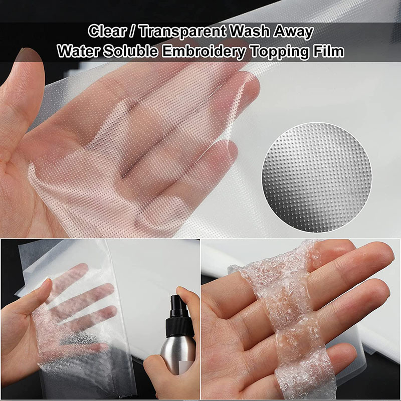 Embroidery Stabilizer Backing - PVA Water Soluble Film Embroidery Stabilizer