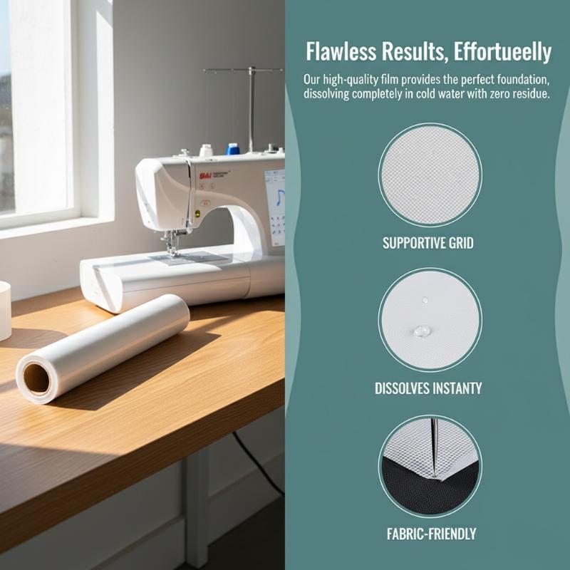 Embroidery Stabilizer Backing - Embroidery Stabilizer Water Soluble Topping Film