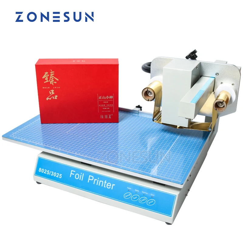 Foil Transfer Machine - ZONESUN 8025 Hot Stamping Machine Digital