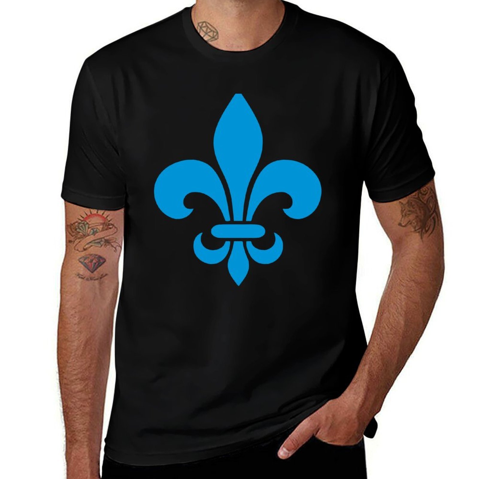 Printing Qc - Quebec France blue fleur de lys