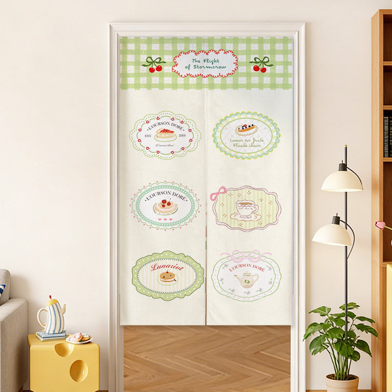 VIKAMA Blue Grid French Noren  - Commercial Window Printing 评论和价格