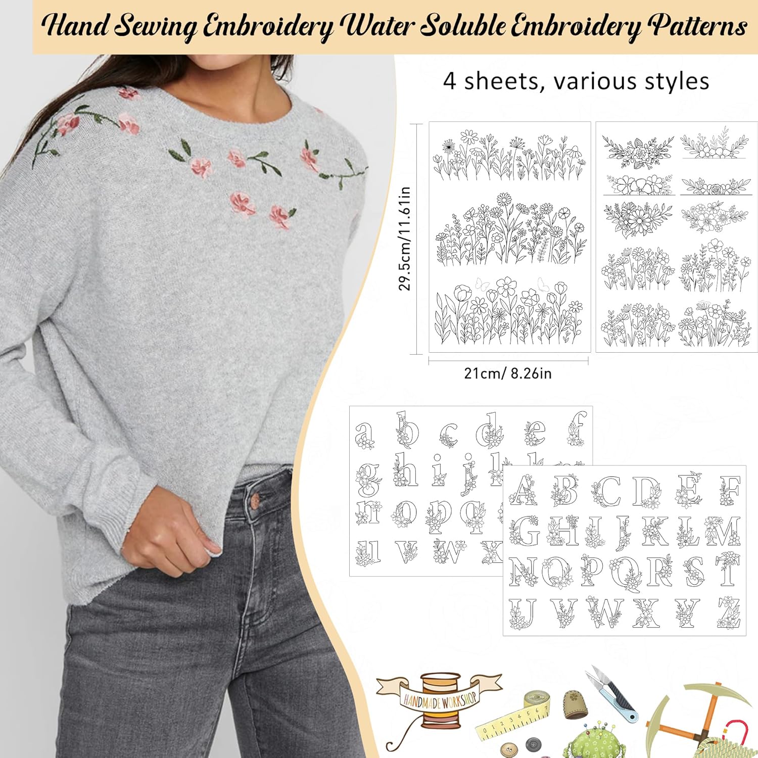 Stick And Stitch Wildflower Le - Embroidery Stabilizer Backing 评论和价格