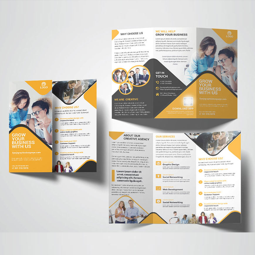 Custom Full Color Flyer Brochu - Commercial Printing Business 评论和价格