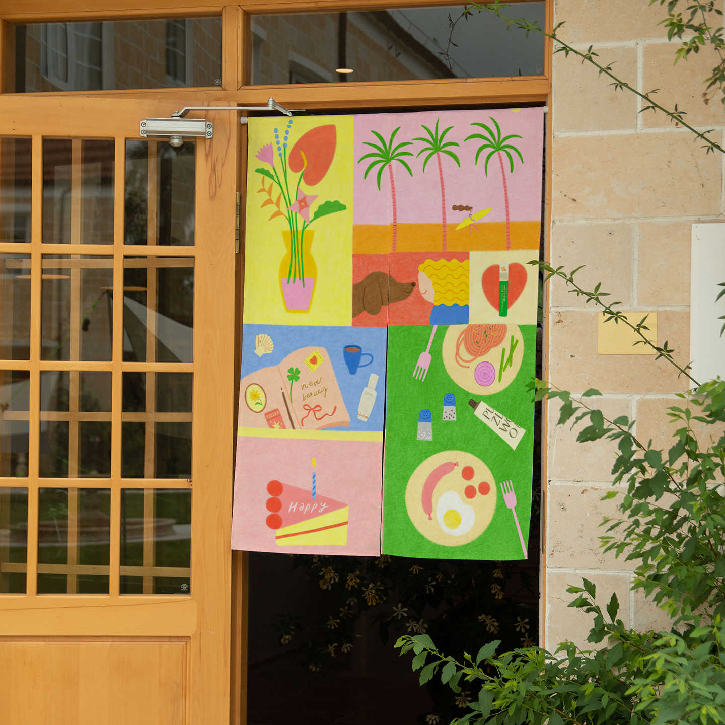 VIKAMA Hand Drawn Tropical Nor - Commercial Window Printing 评论和价格