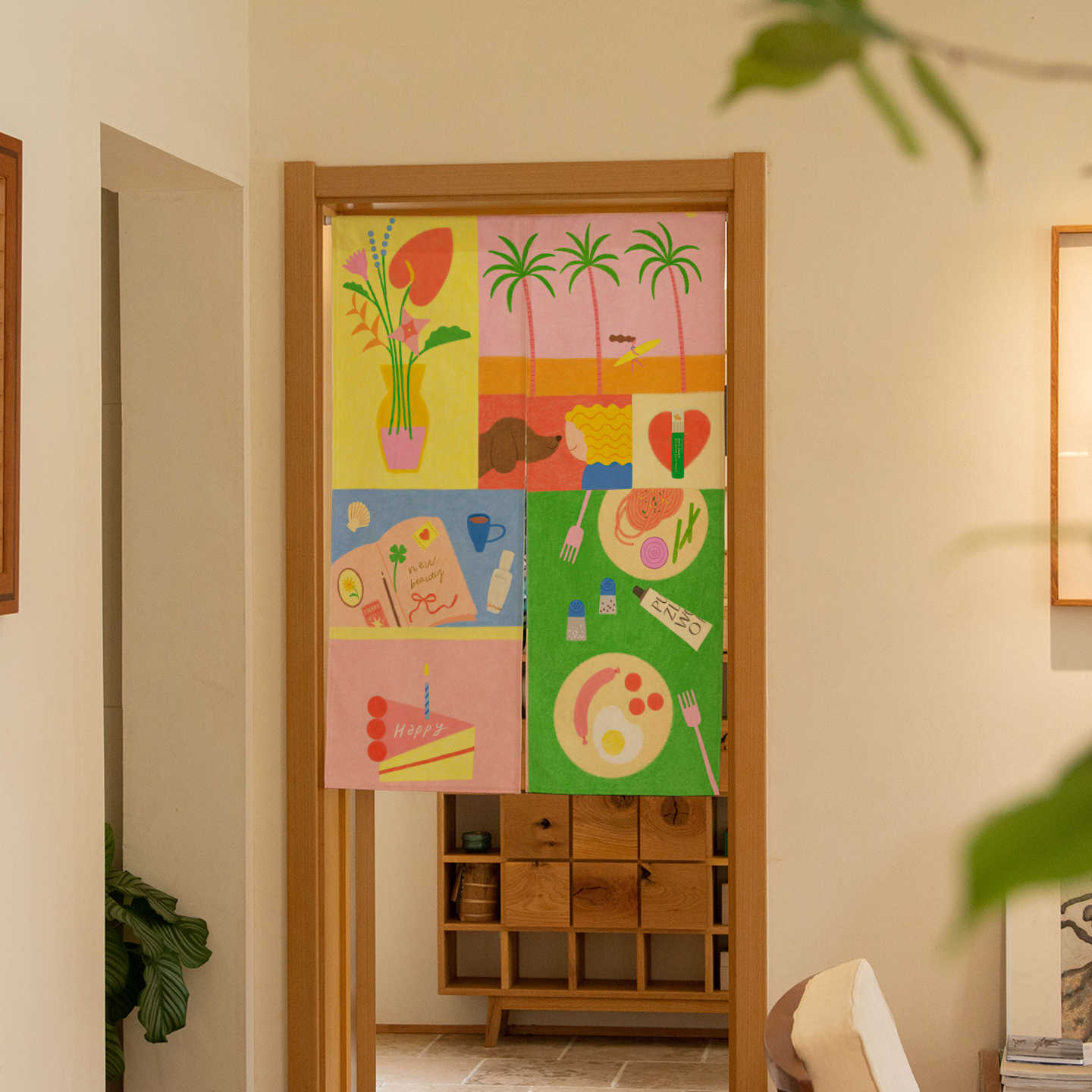 VIKAMA Hand Drawn Tropical Nor - Commercial Window Printing 评论和价格