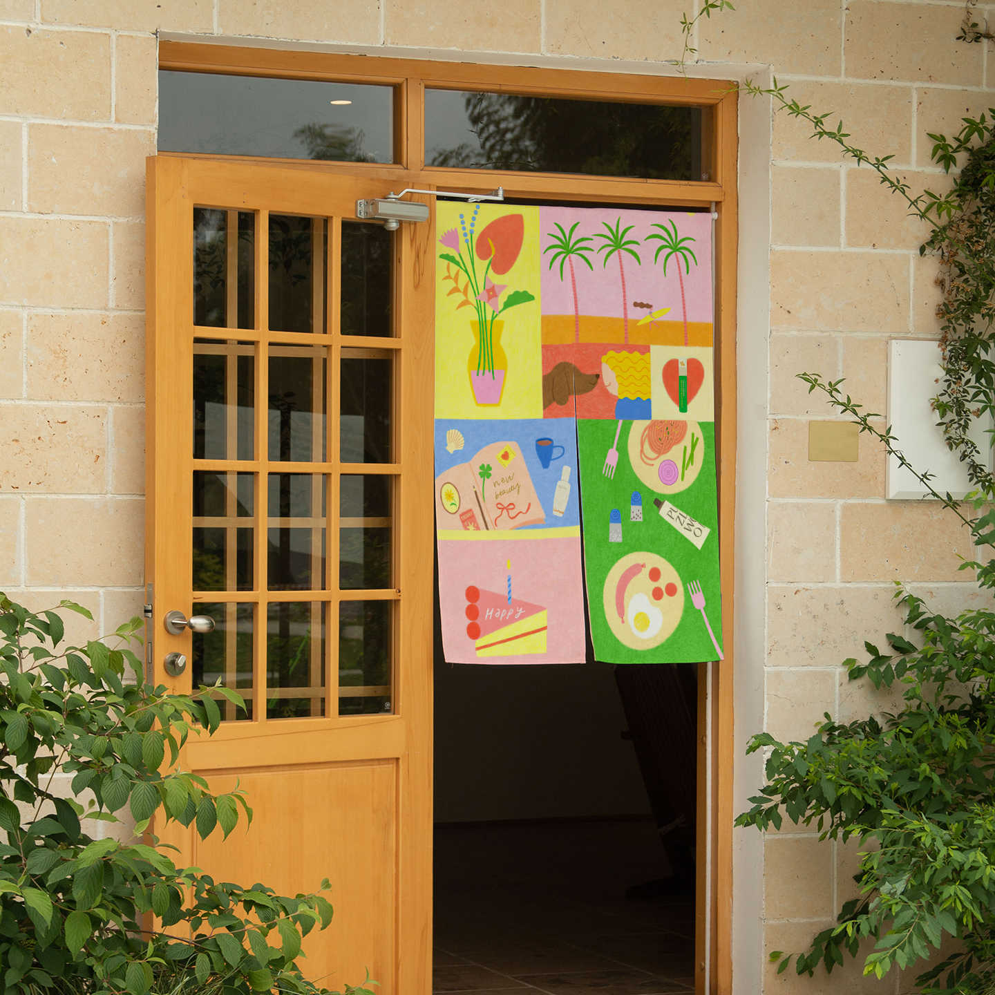 VIKAMA Hand Drawn Tropical Nor - Commercial Window Printing 评论和价格