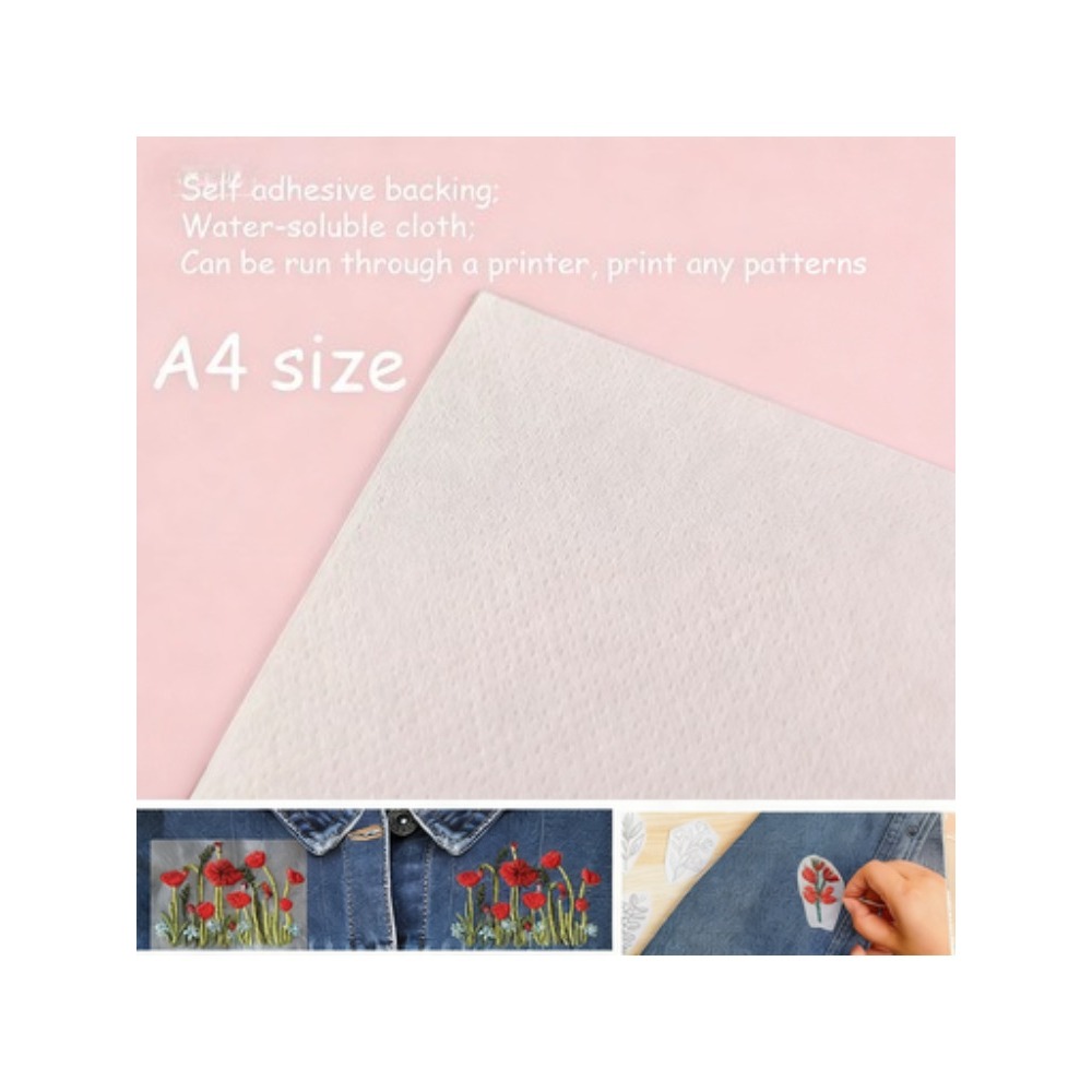 5 sheets A4 Custom Printing Pr - Embroidery Stabilizer Backing 评论和价格