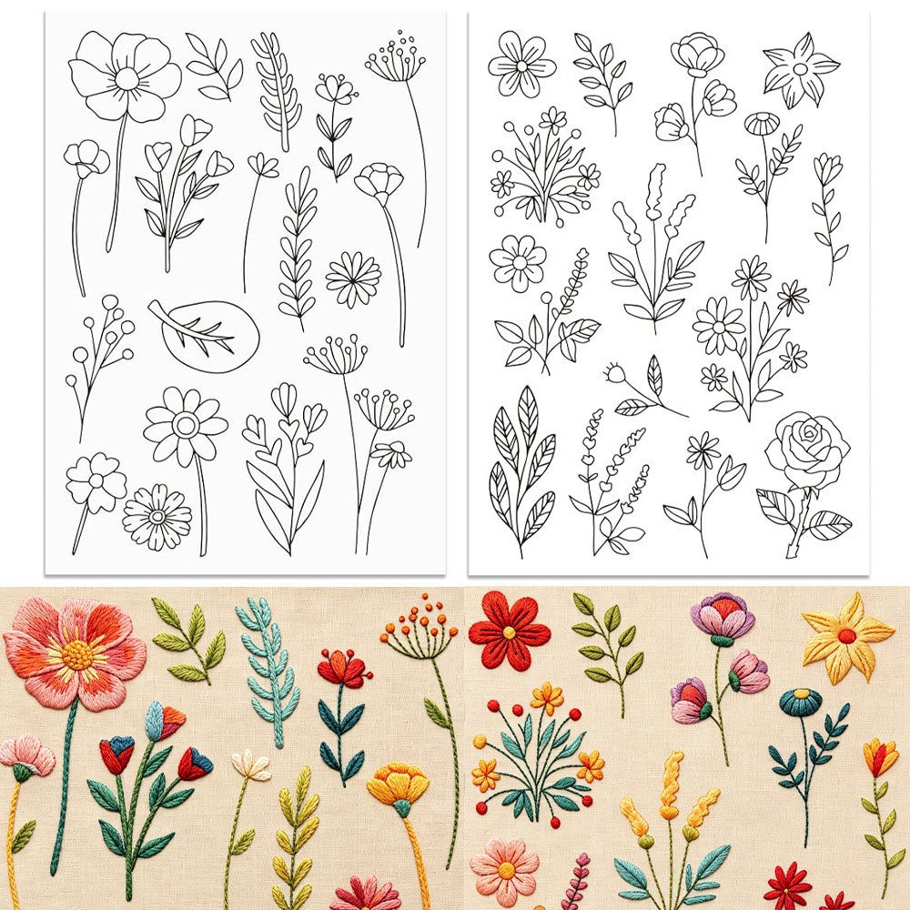 Leaf Flower Water Soluble Embr - Embroidery Stabilizer Backing 评论和价格