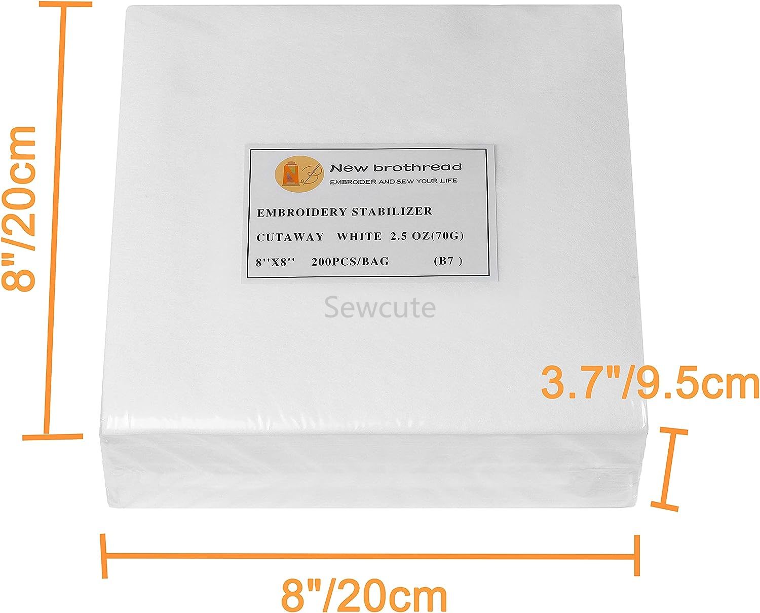 100sheets New brothread Cut Aw - Embroidery Stabilizer Backing 评论和价格