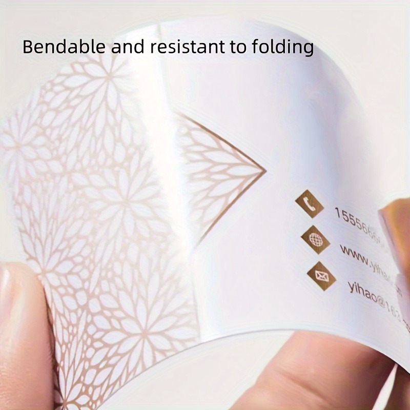 Matte Finish 100 PCS PVC Busin - Commercial Printing Business 评论和价格