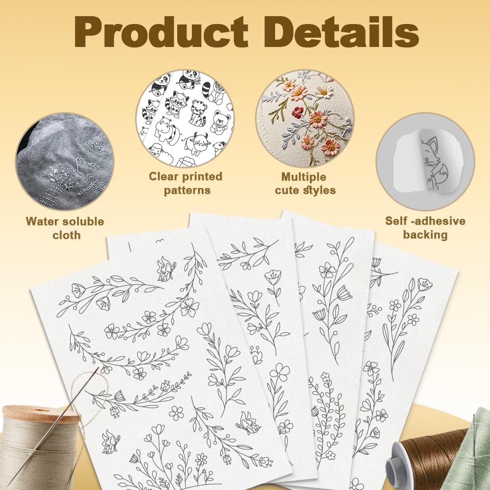 Water Soluble Embroidery Stabi - Embroidery Stabilizer Backing 评论和价格